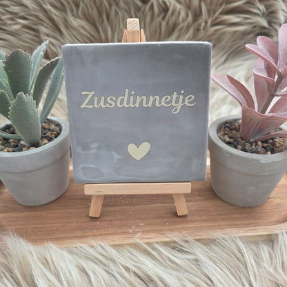 Robuust wenstegeltje: Zusdinnetje