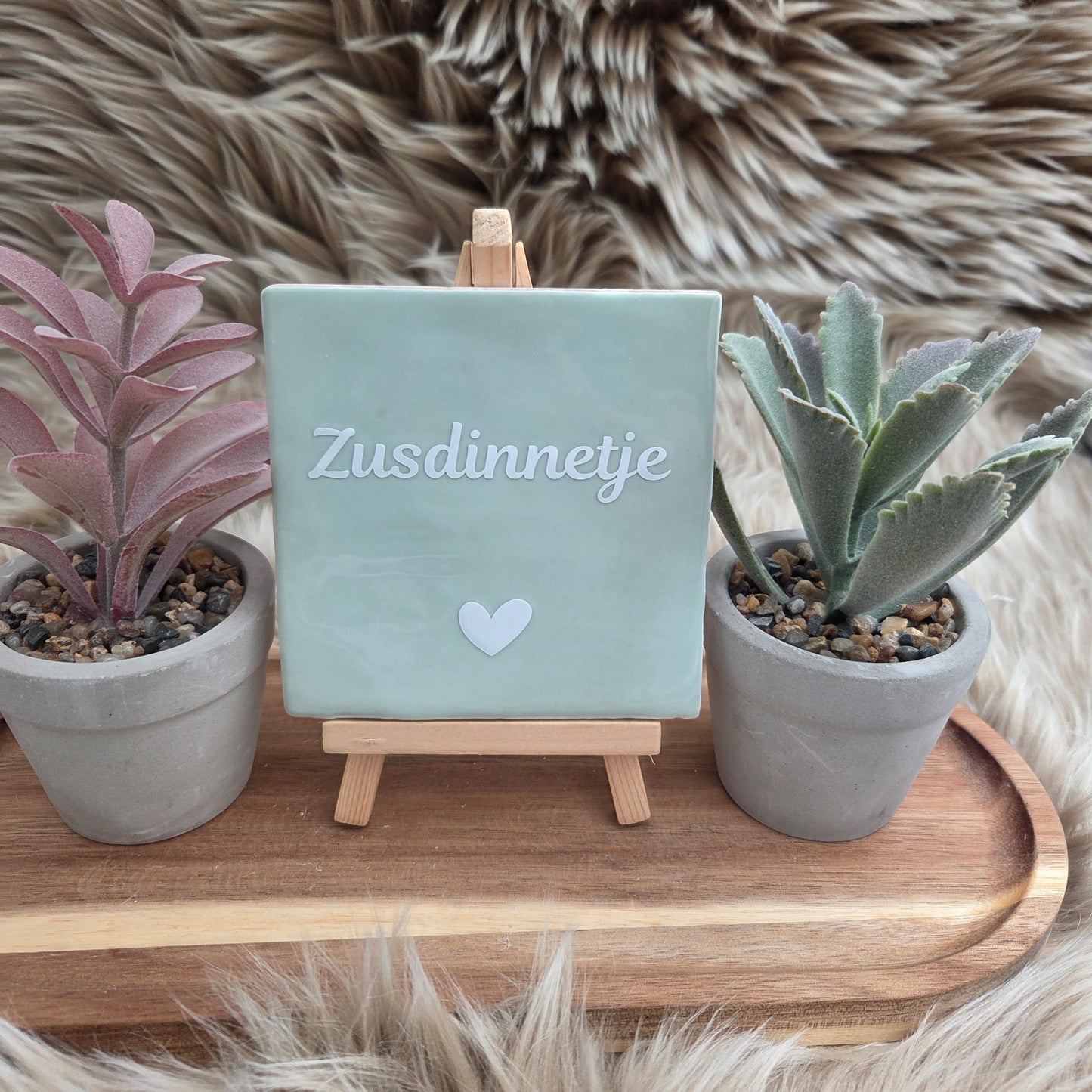 Robuust wenstegeltje: Zusdinnetje