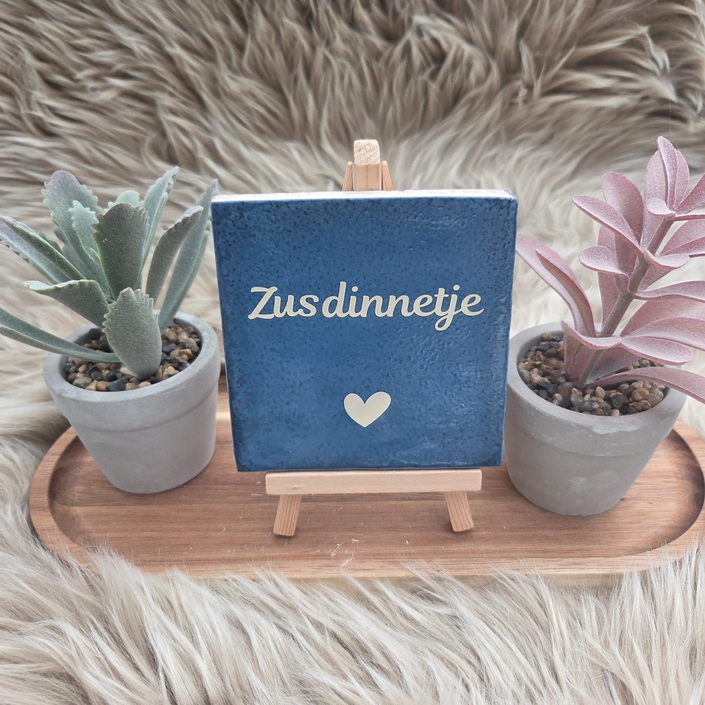 Robuust wenstegeltje: Zusdinnetje