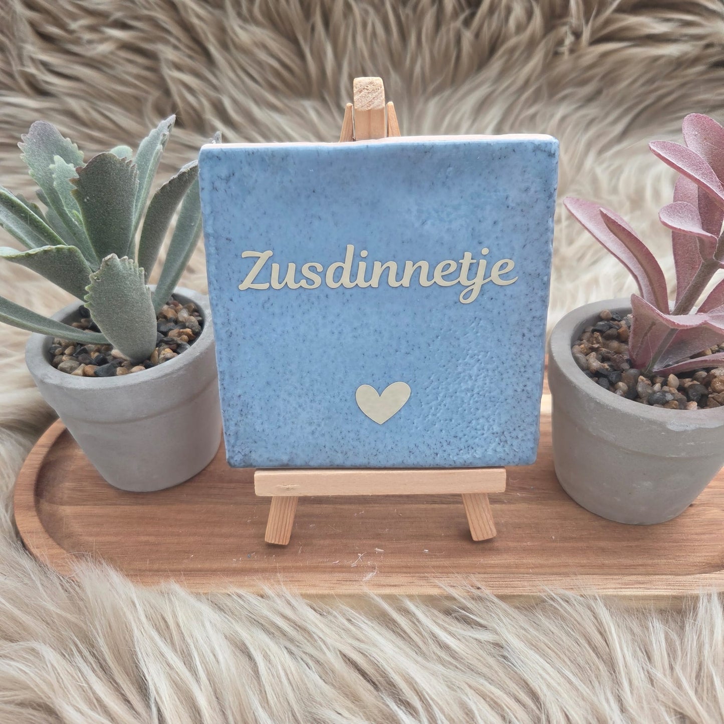 Robuust wenstegeltje: Zusdinnetje