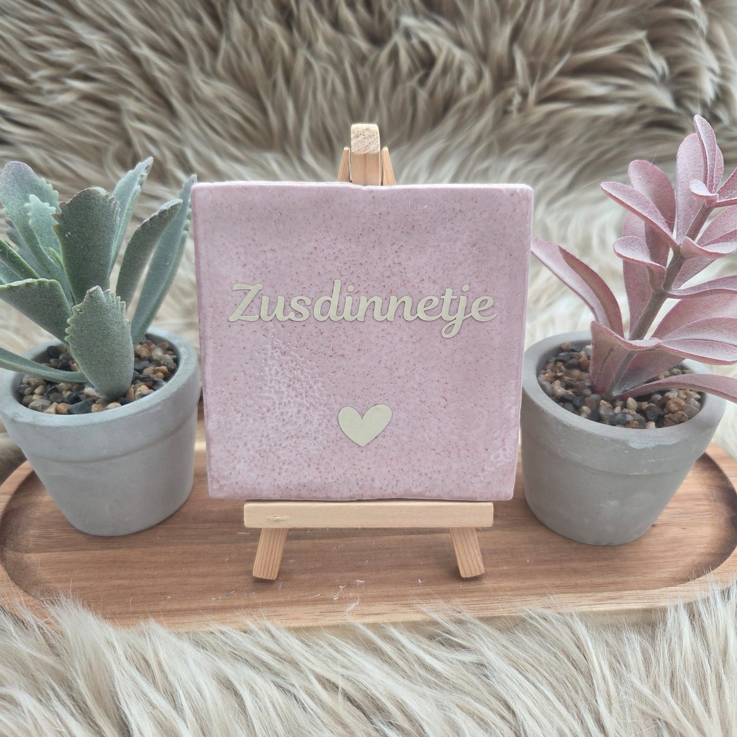 Robuust wenstegeltje: Zusdinnetje