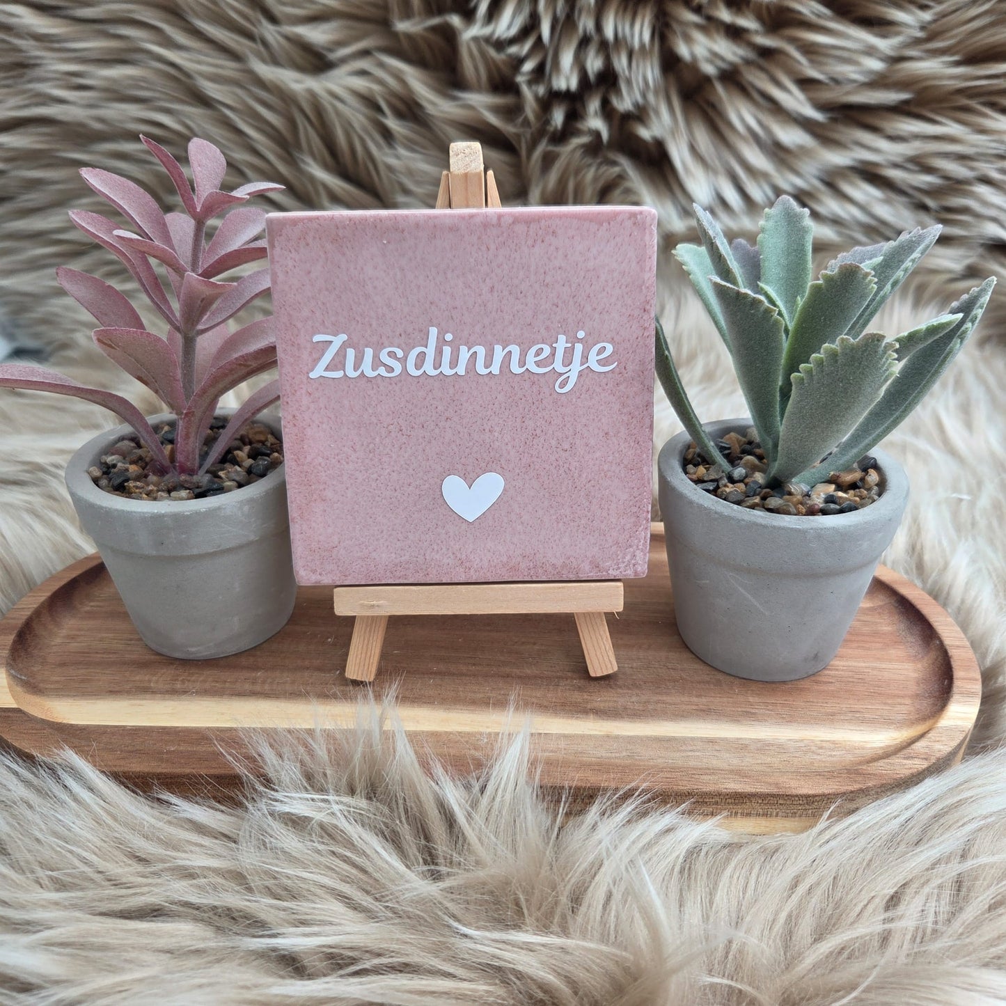 Robuust wenstegeltje: Zusdinnetje