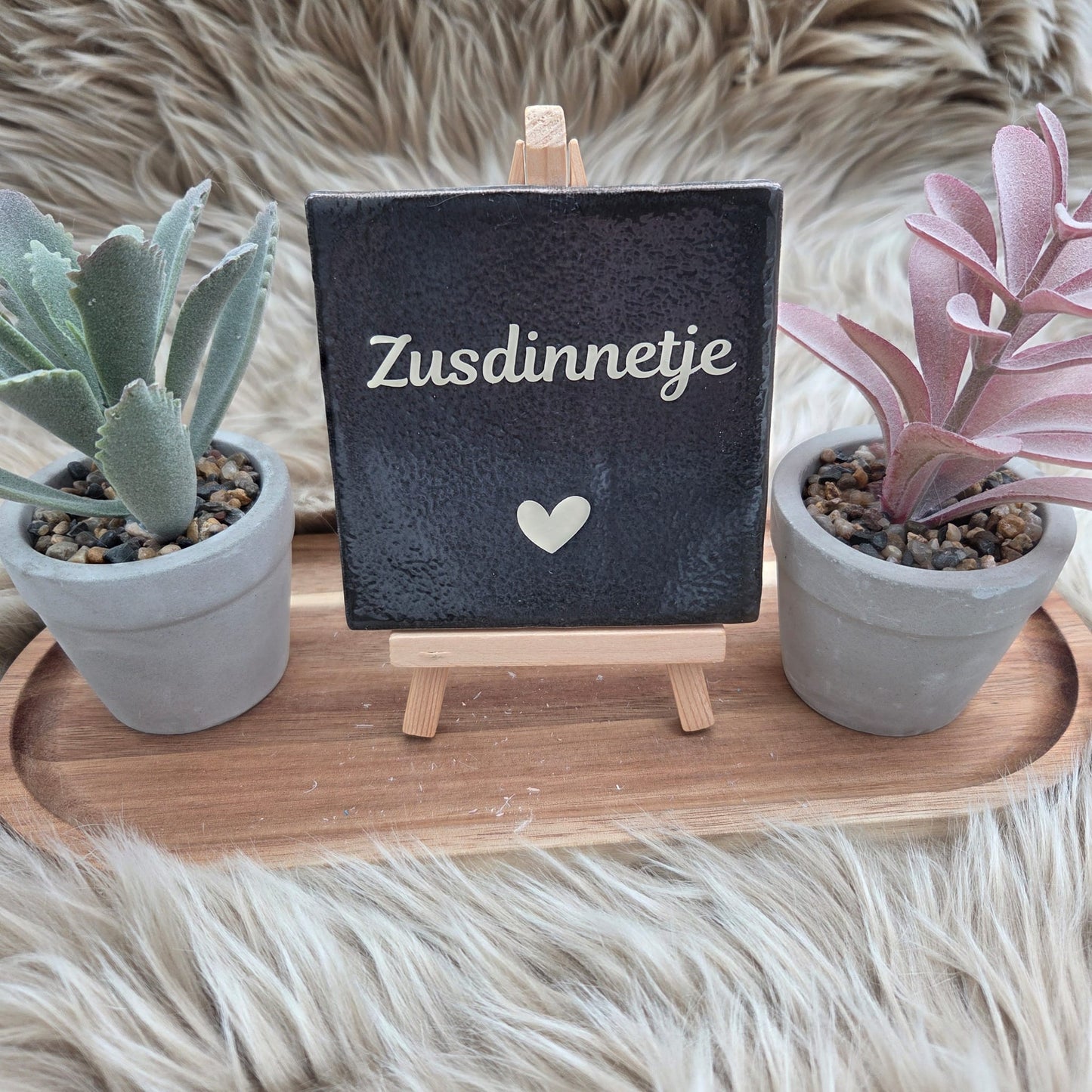 Robuust wenstegeltje: Zusdinnetje