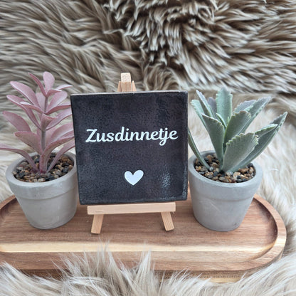 Robuust wenstegeltje: Zusdinnetje