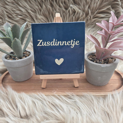 Robuust wenstegeltje: Zusdinnetje