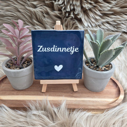 Robuust wenstegeltje: Zusdinnetje