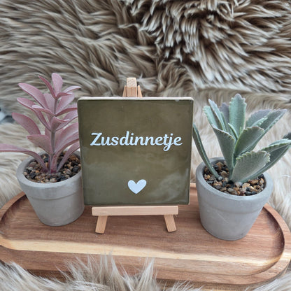 Robuust wenstegeltje: Zusdinnetje