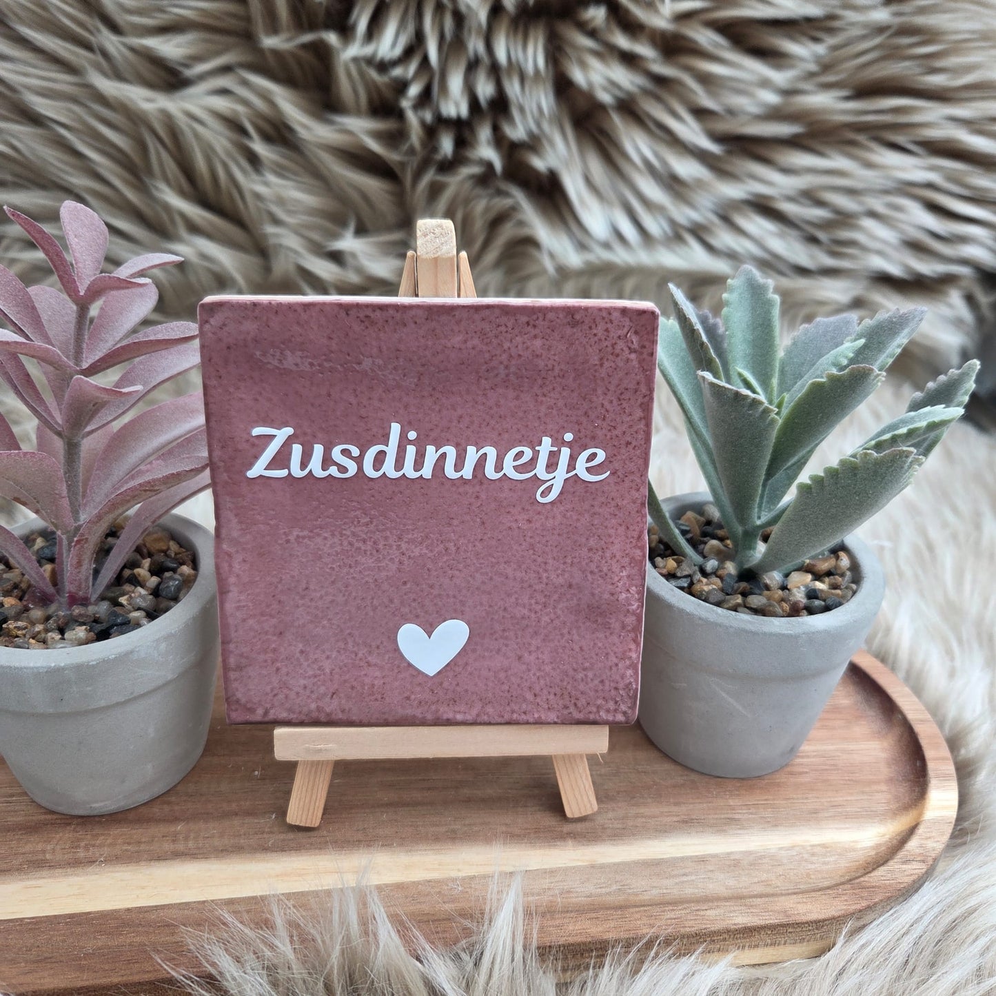 Robuust wenstegeltje: Zusdinnetje