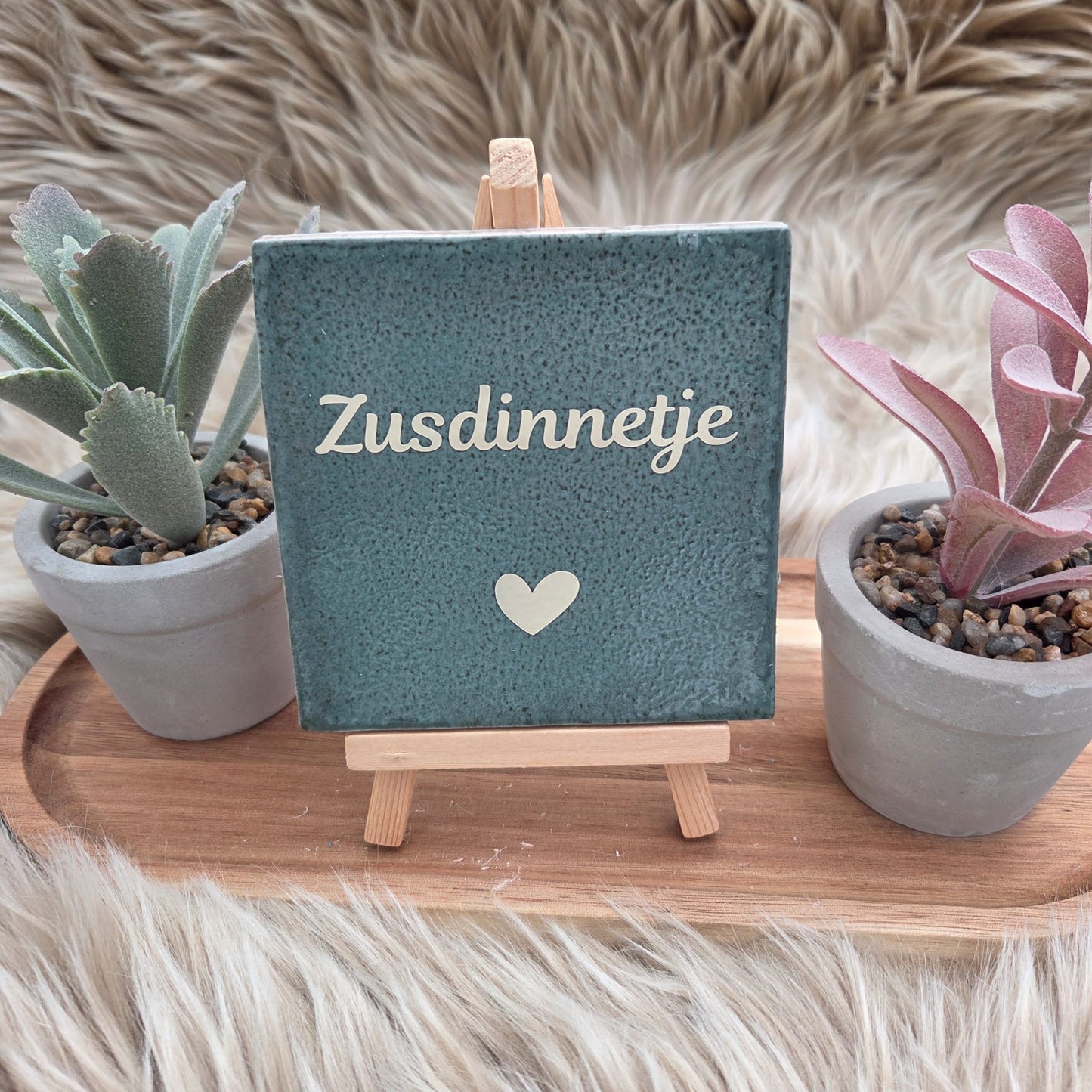 Robuust wenstegeltje: Zusdinnetje