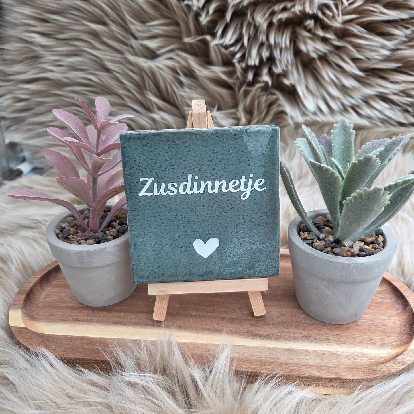 Robuust wenstegeltje: Zusdinnetje