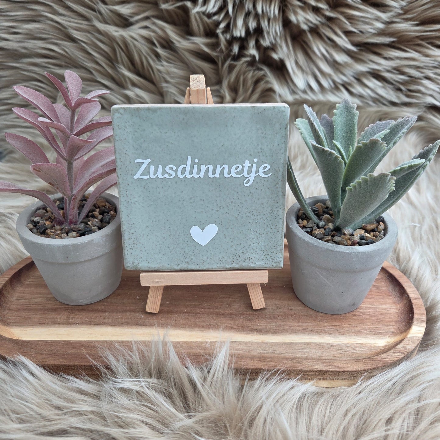 Robuust wenstegeltje: Zusdinnetje