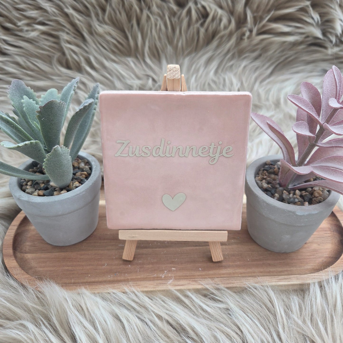 Robuust wenstegeltje: Zusdinnetje