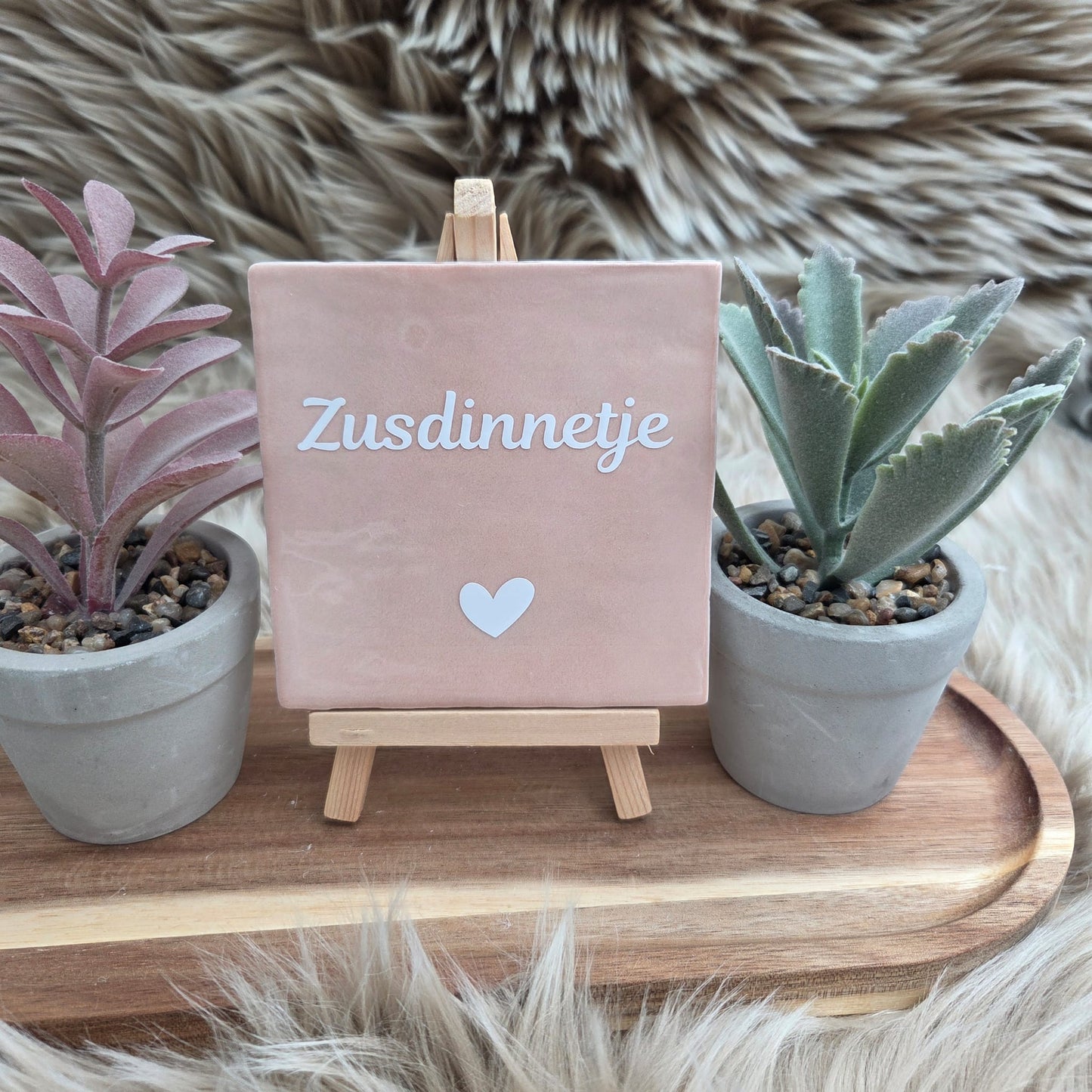 Robuust wenstegeltje: Zusdinnetje