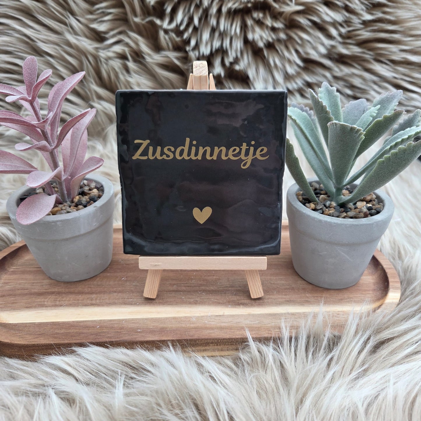 Robuust wenstegeltje: Zusdinnetje