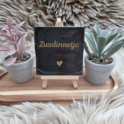 Robuust wenstegeltje: Zusdinnetje
