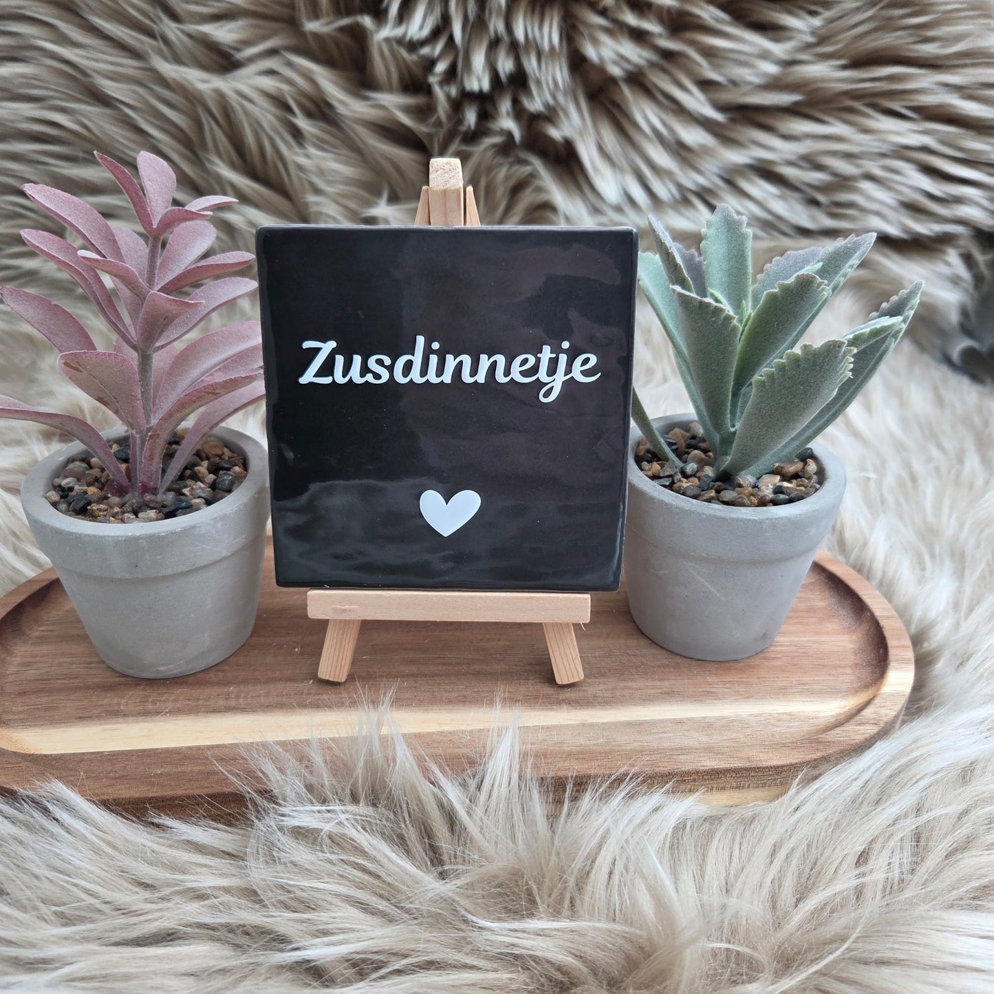 Robuust wenstegeltje: Zusdinnetje