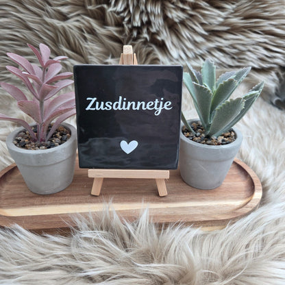 Robuust wenstegeltje: Zusdinnetje