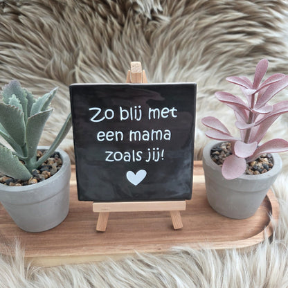 Robuust wenstegeltje:  Zo blij met een mama zoals jij!