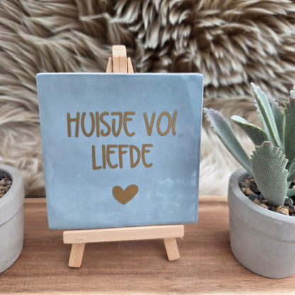 Robuust wenstegeltje: Huisje vol liefde