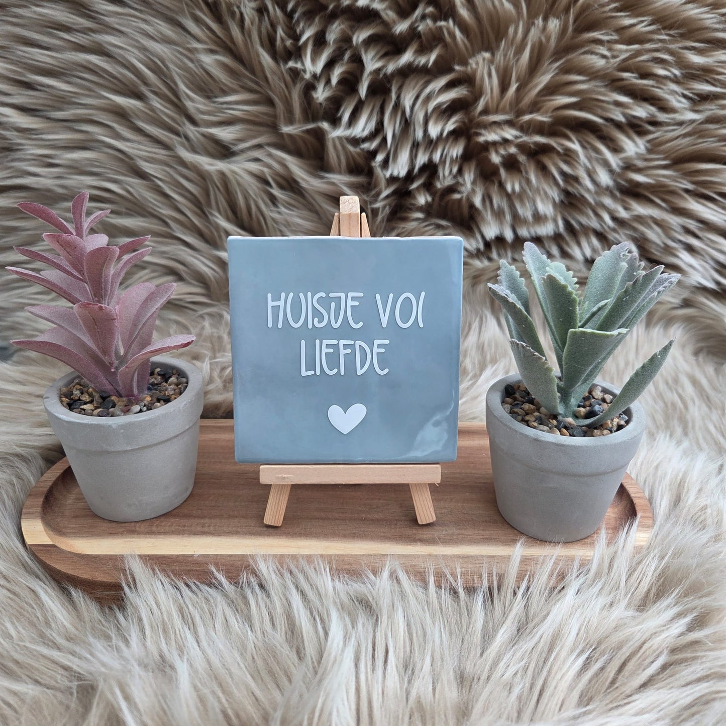 Robuust wenstegeltje: Huisje vol liefde