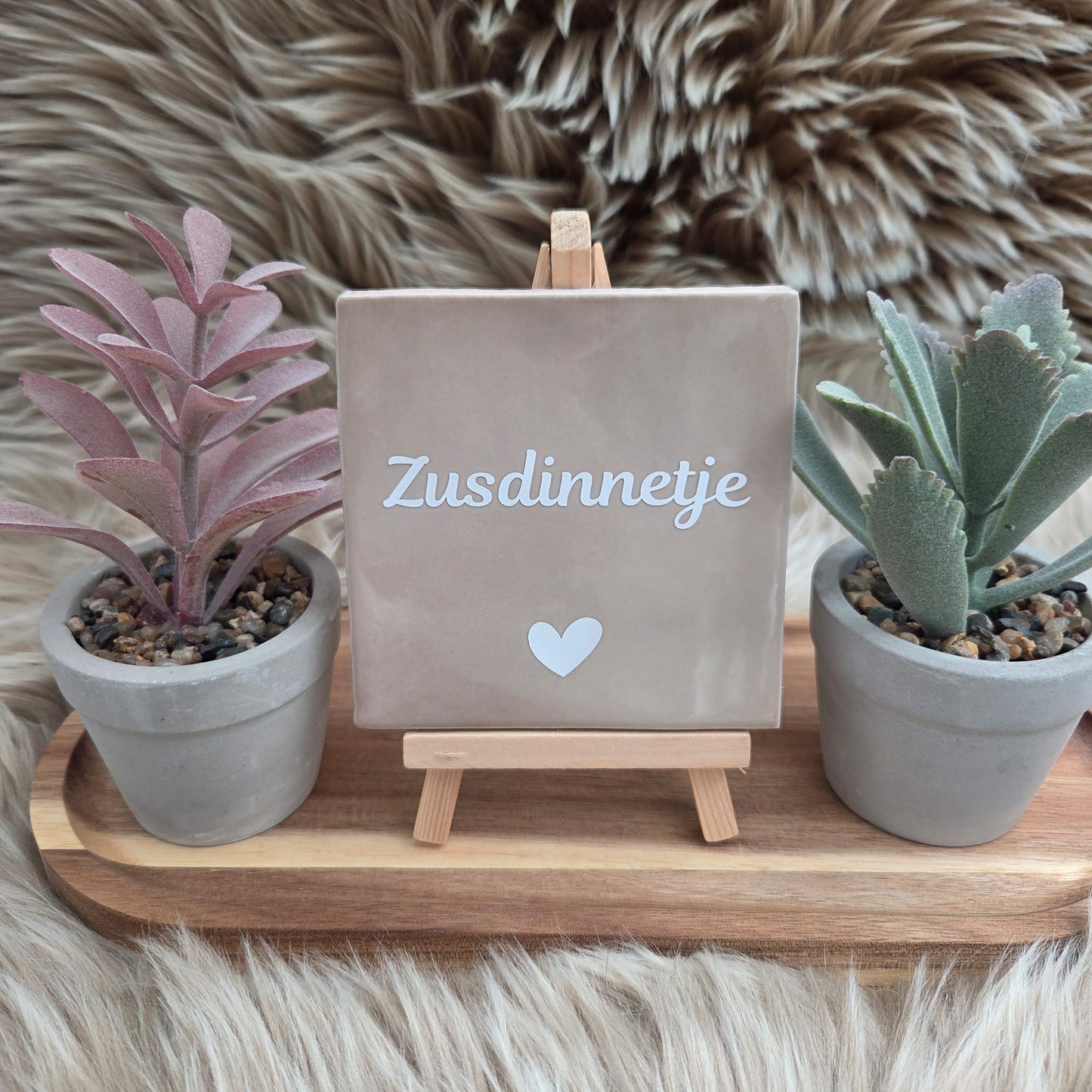 Robuust wenstegeltje: Zusdinnetje