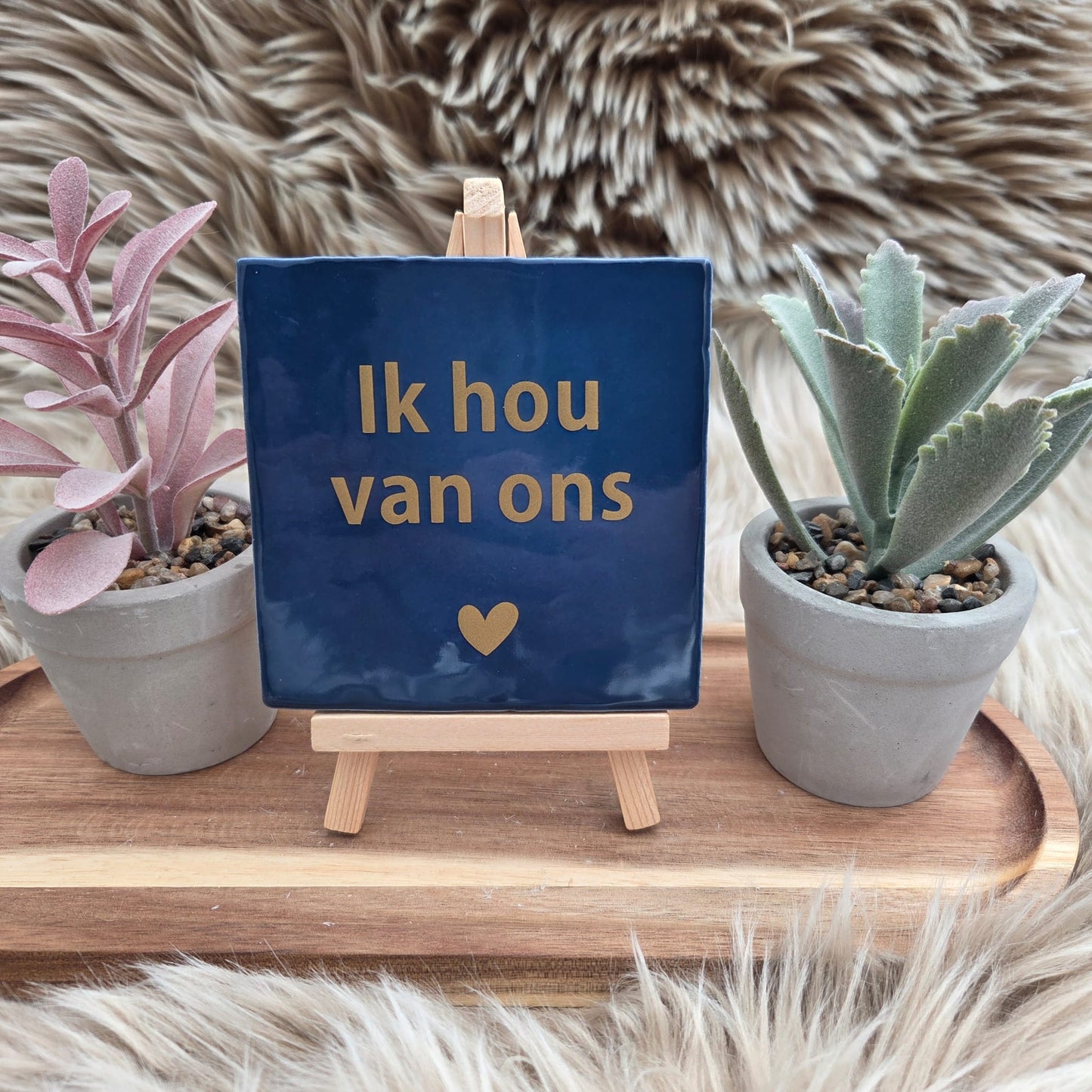 Robuust wenstegeltje: Ik hou van ons