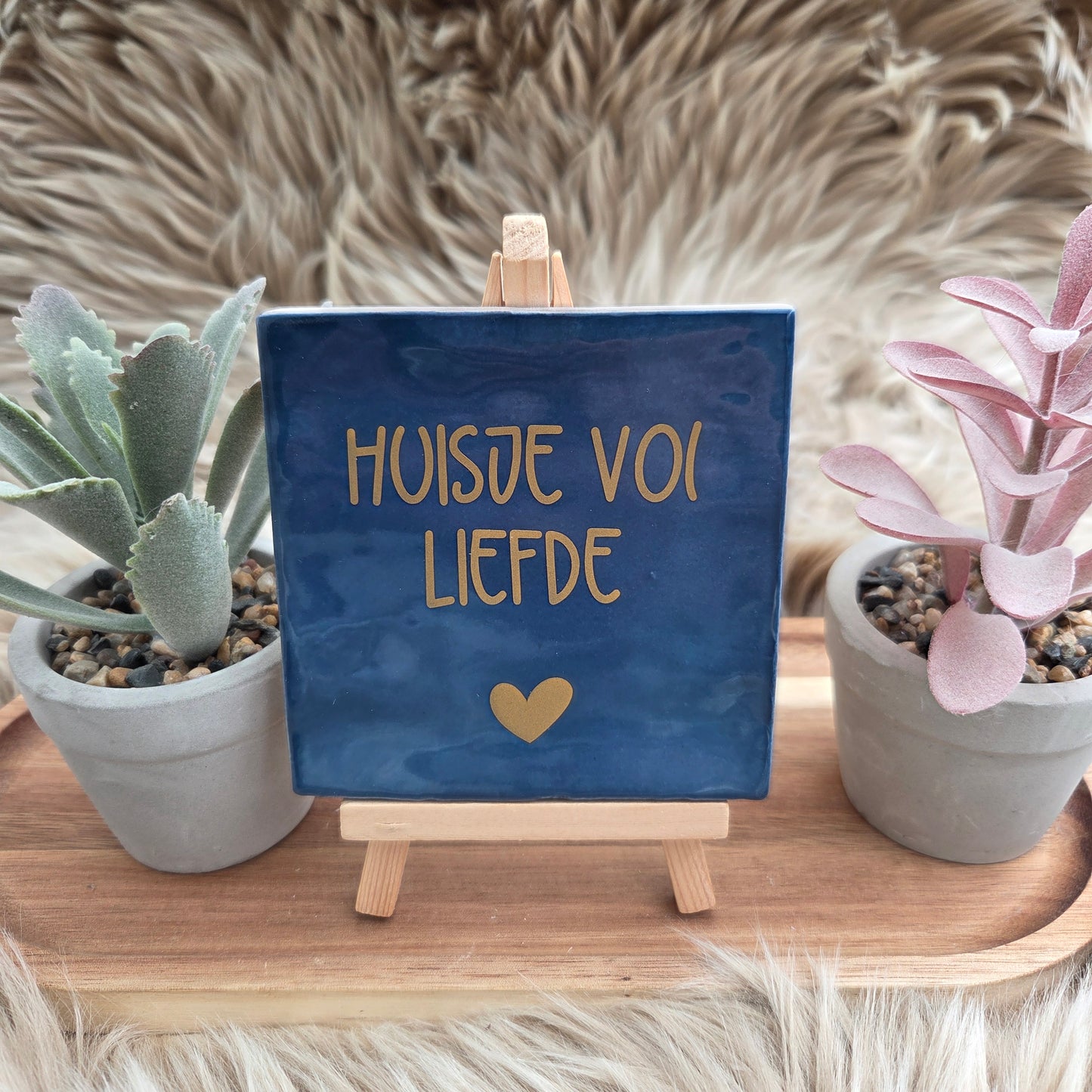 Robuust wenstegeltje: Huisje vol liefde