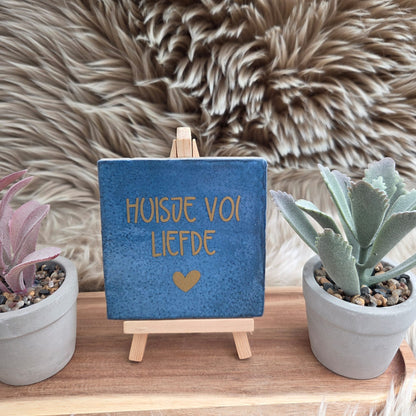 Robuust wenstegeltje: Huisje vol liefde