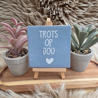 Robuust wenstegeltje: Trots op jou