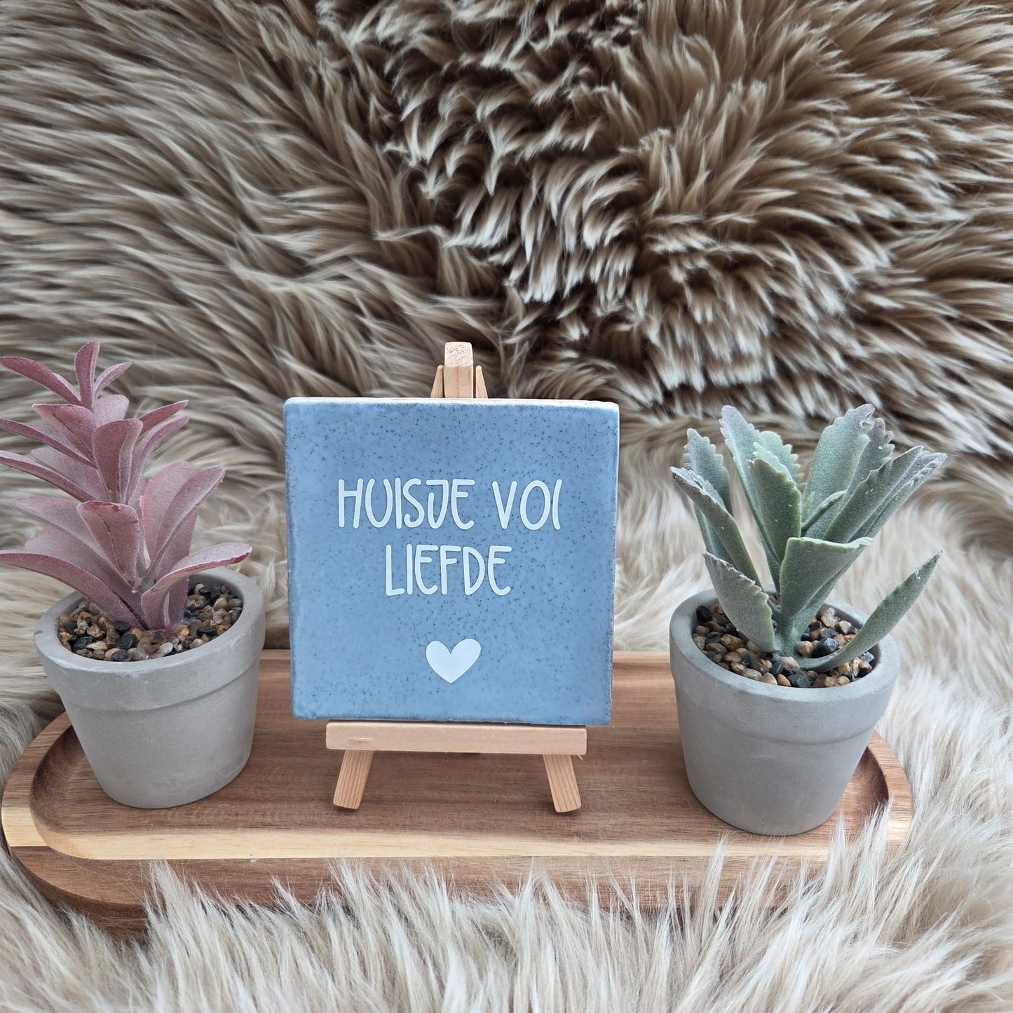 Robuust wenstegeltje: Huisje vol liefde