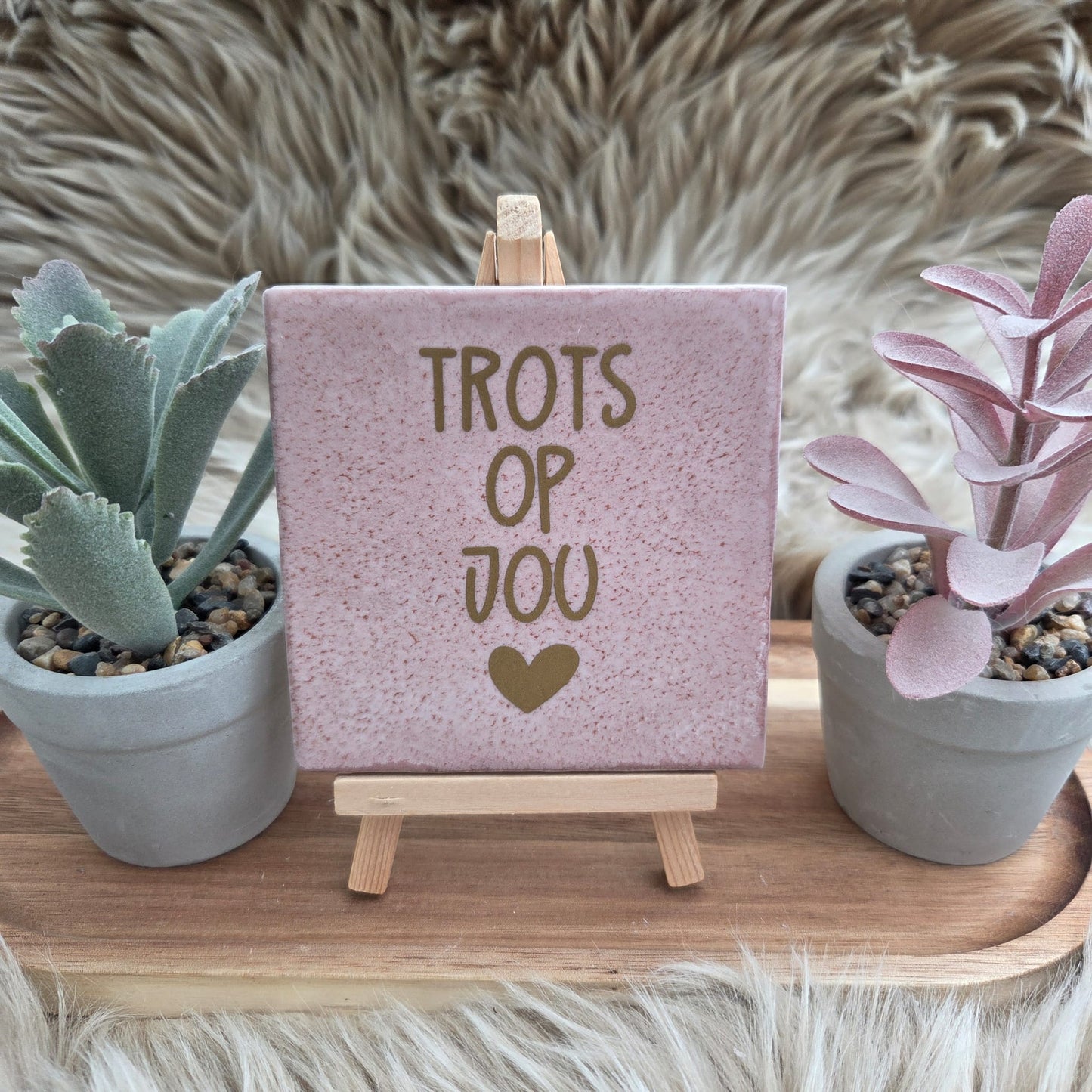 Robuust wenstegeltje: Trots op jou