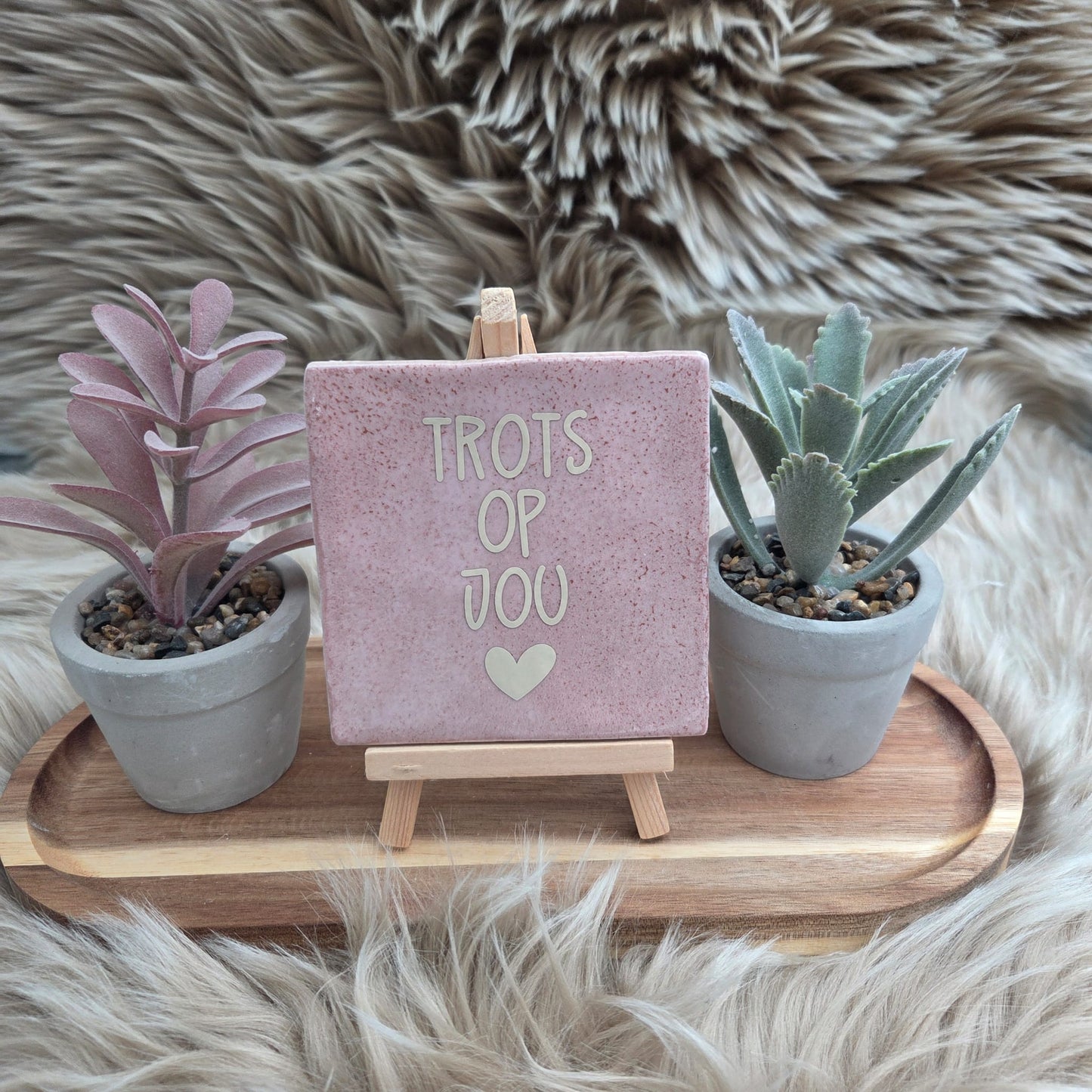 Robuust wenstegeltje: Trots op jou