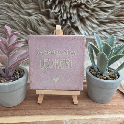 Robuust wenstegeltje: Samen is alles leuker!