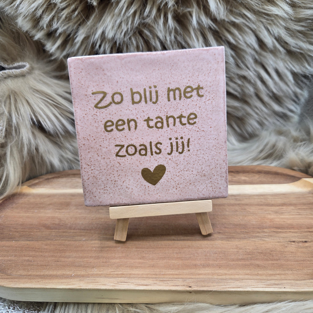 Robuust wenstegeltje: Zo blij met een tante zoals jij