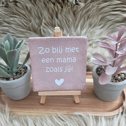 Robuust wenstegeltje:  Zo blij met een mama zoals jij!