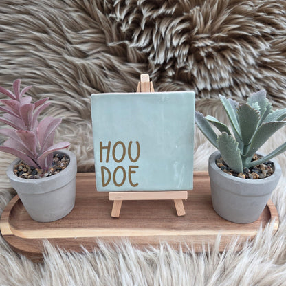 Robuust wenstegeltje:  Hou doe