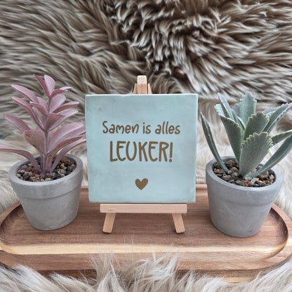 Robuust wenstegeltje: Samen is alles leuker!