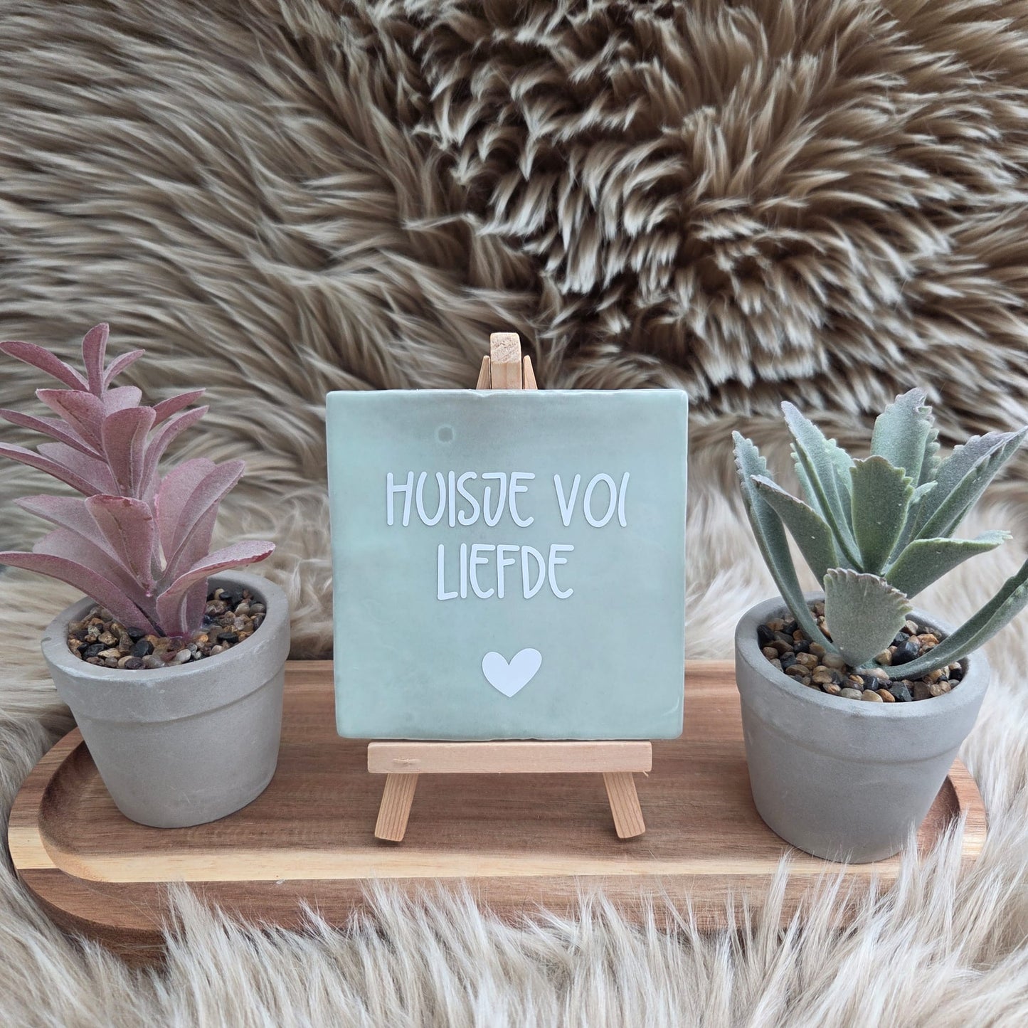 Robuust wenstegeltje: Huisje vol liefde