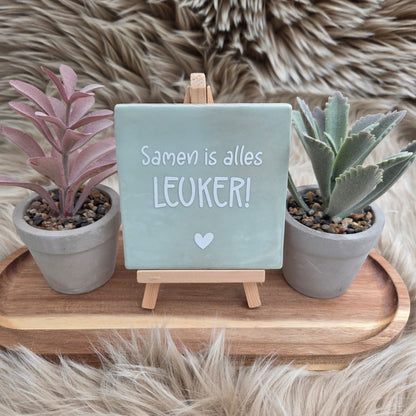 Robuust wenstegeltje: Samen is alles leuker!