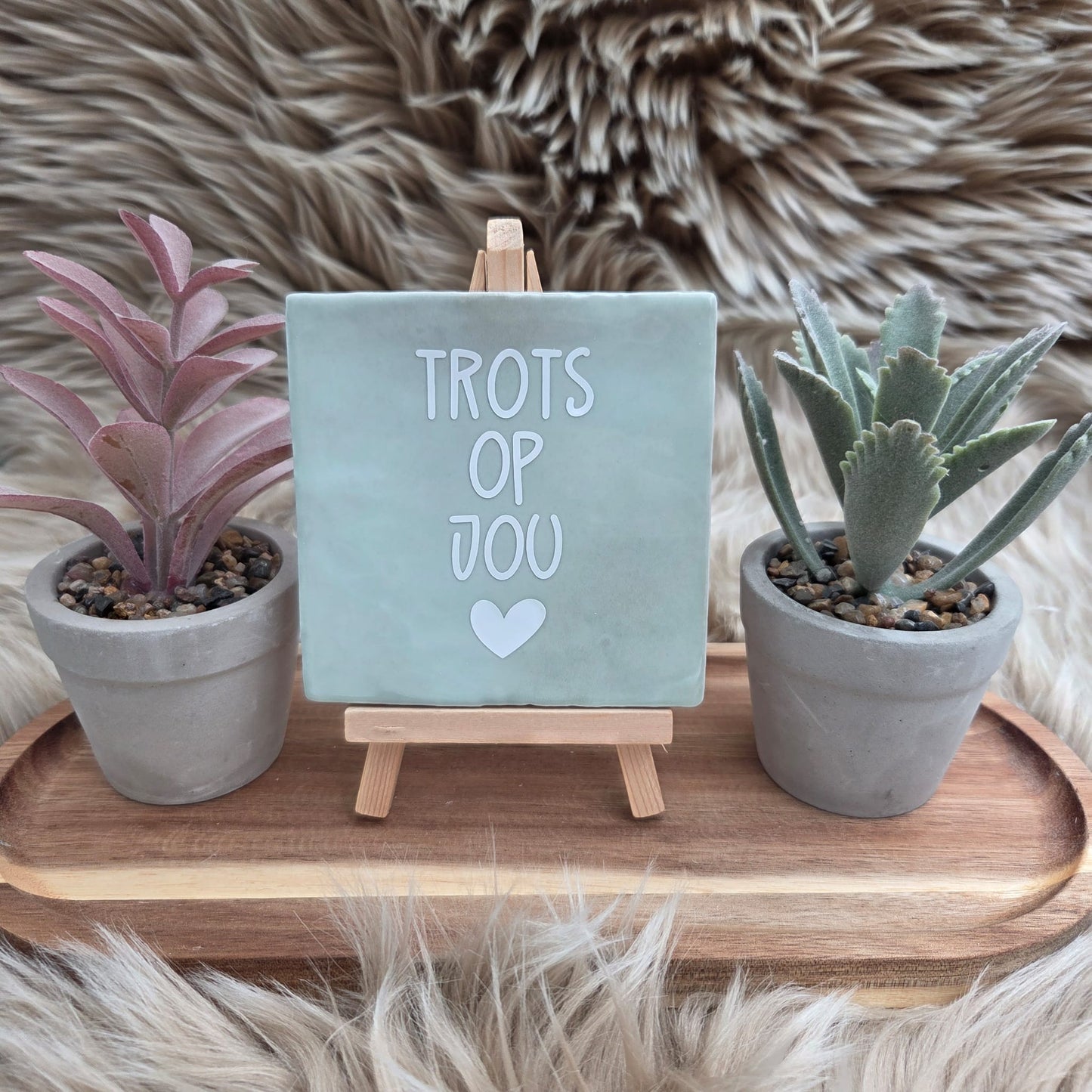 Robuust wenstegeltje: Trots op jou