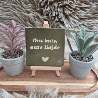 Robuust wenstegeltje: Ons huis, onze liefde