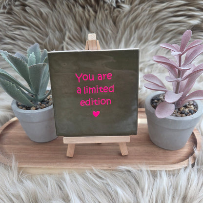Robuust wenstegeltje: You are a limited edition