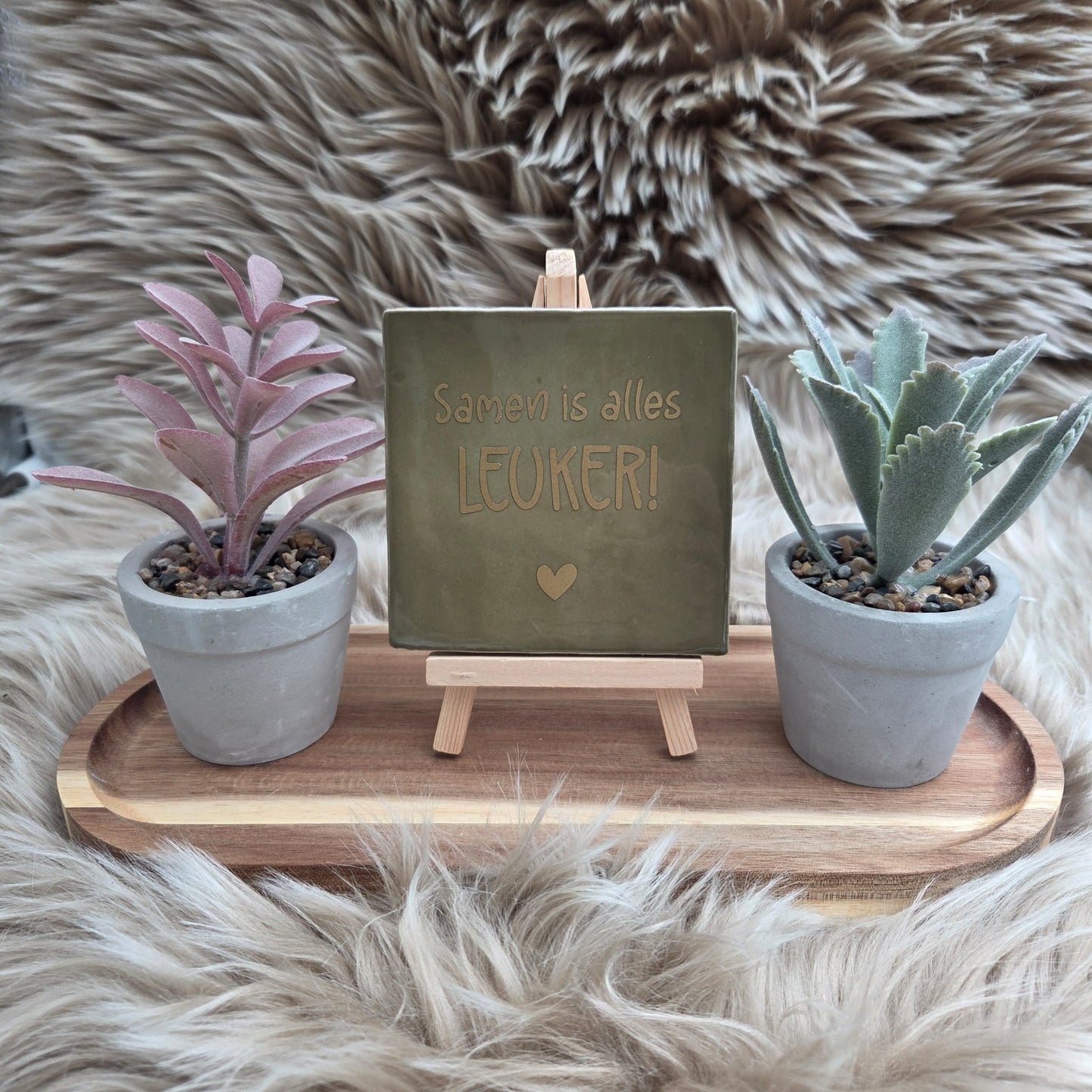 Robuust wenstegeltje: Samen is alles leuker!