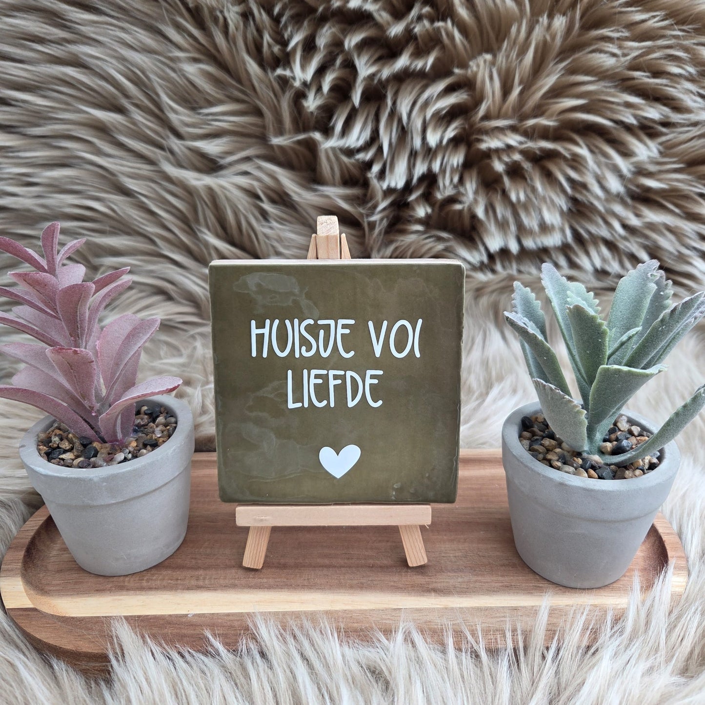 Robuust wenstegeltje: Huisje vol liefde