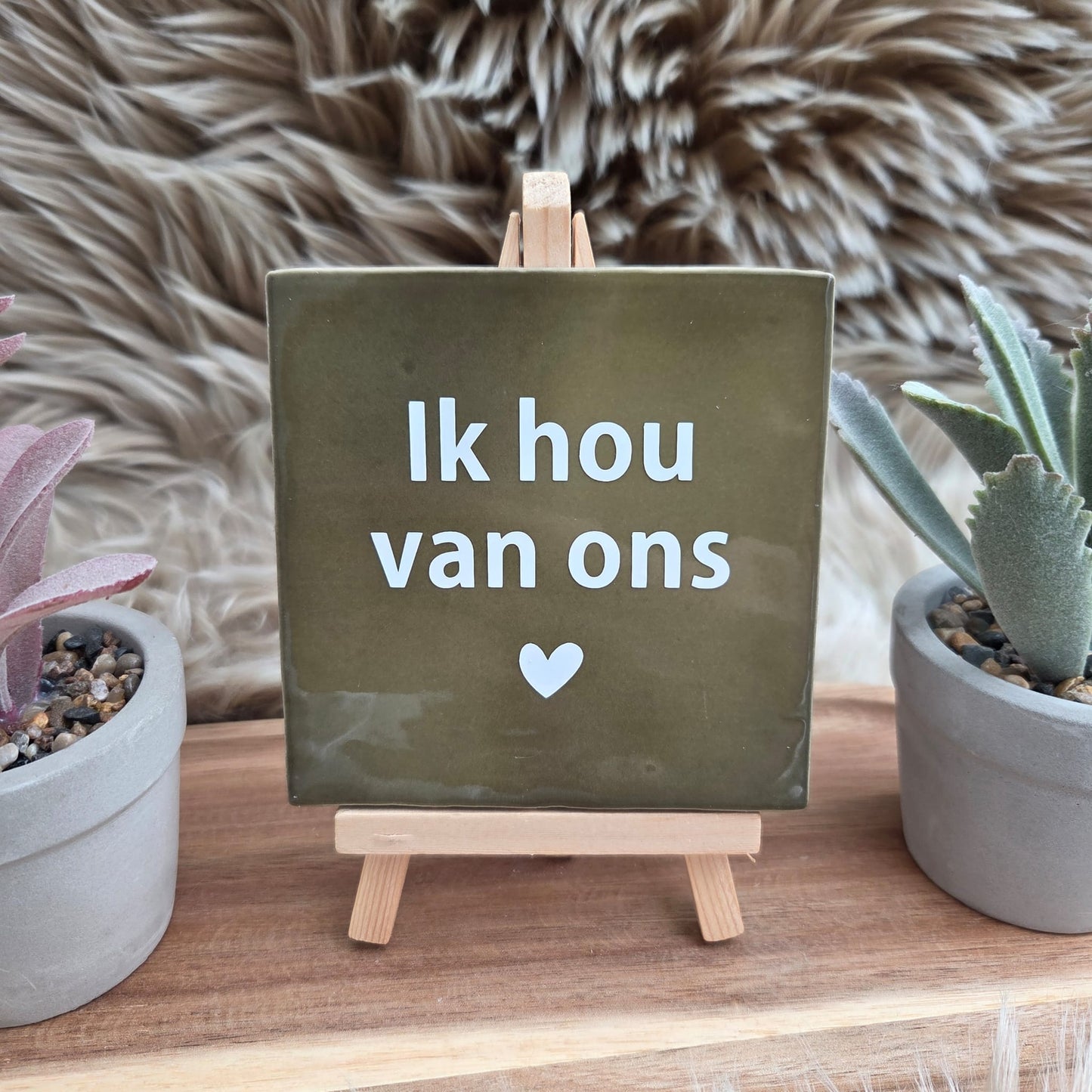 Robuust wenstegeltje: Ik hou van ons