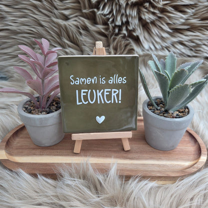 Robuust wenstegeltje: Samen is alles leuker!