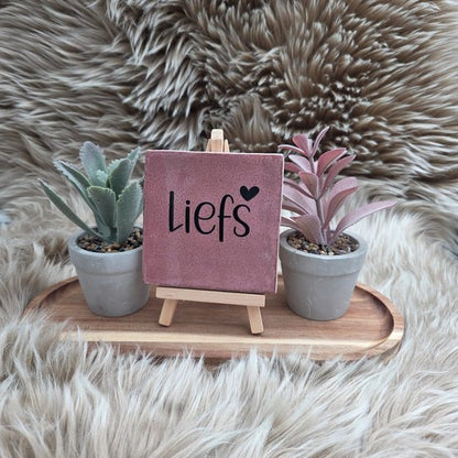 Robuust wenstegeltje: Liefs