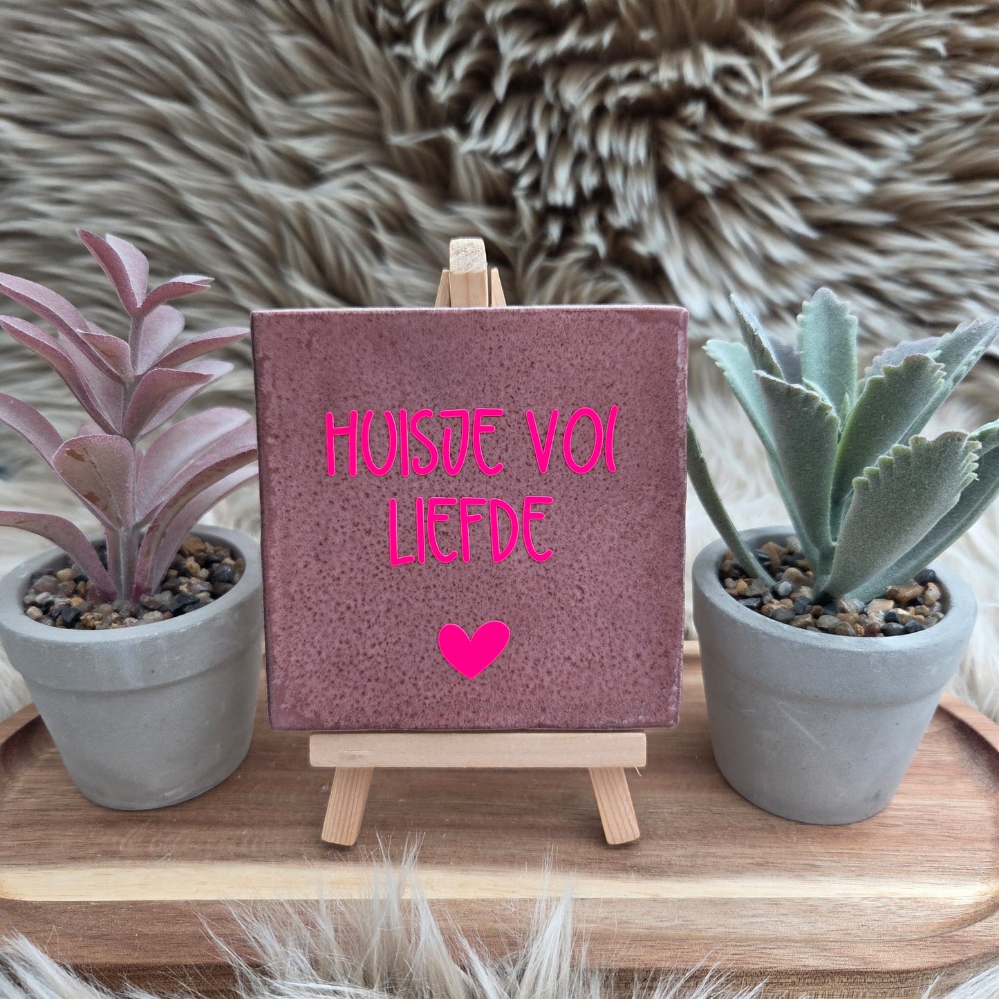 Robuust wenstegeltje: Huisje vol liefde