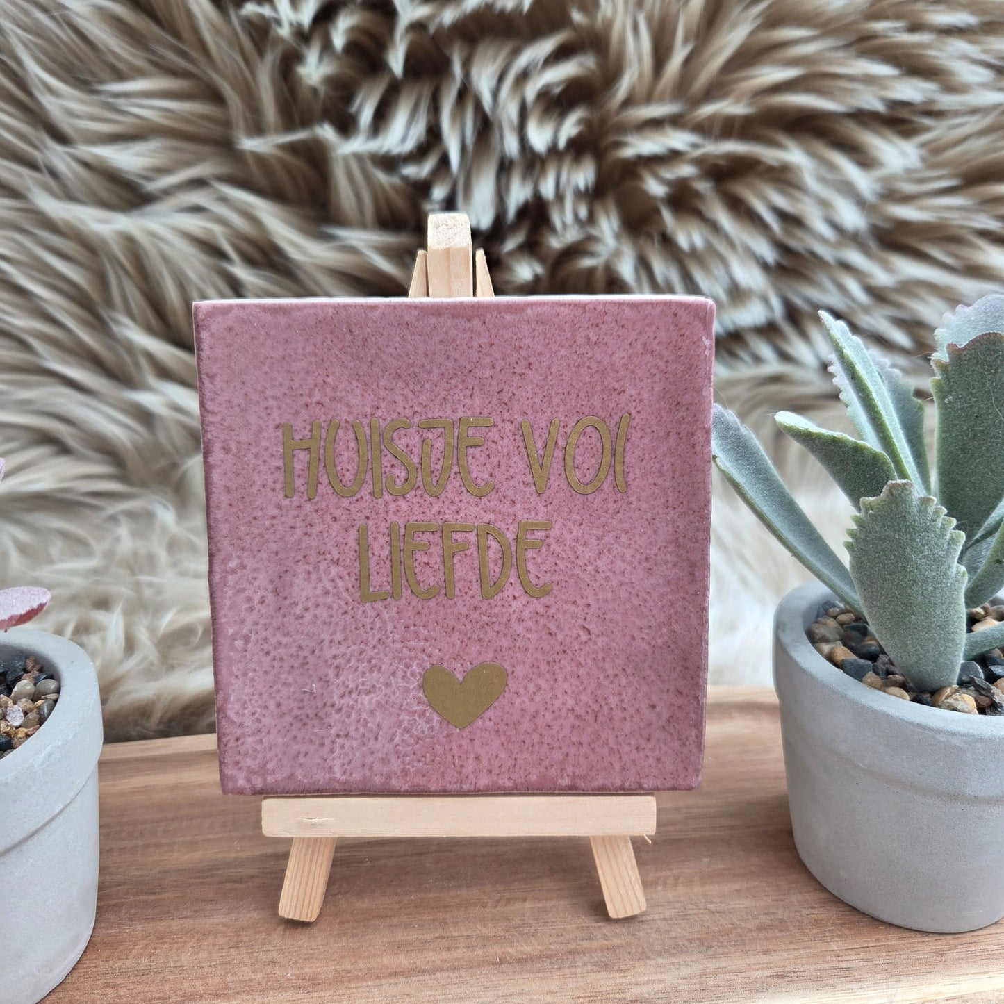 Robuust wenstegeltje: Huisje vol liefde