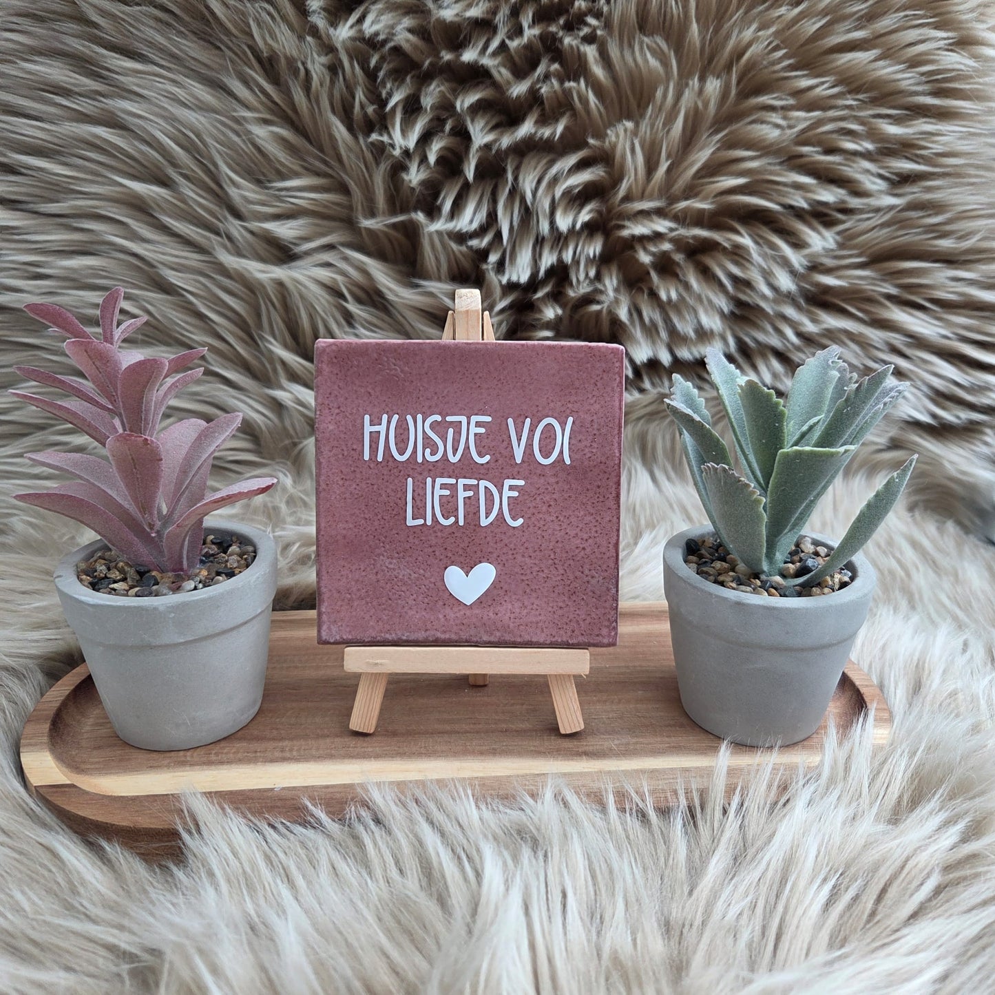 Robuust wenstegeltje: Huisje vol liefde